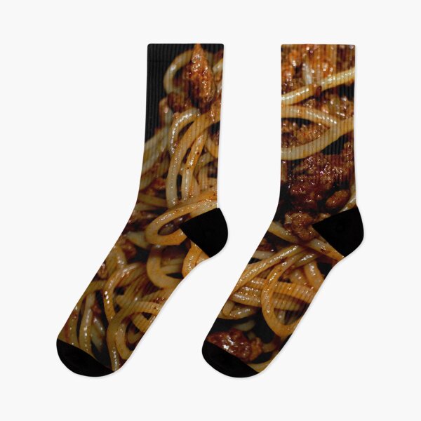 Item preview, Italian spaghetti bolognese on a black background designed and sold by Michaelerch.