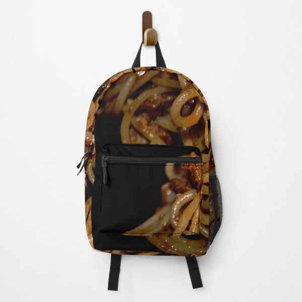 Item preview, Italian spaghetti bolognese on a black background designed and sold by Michaelerch.
