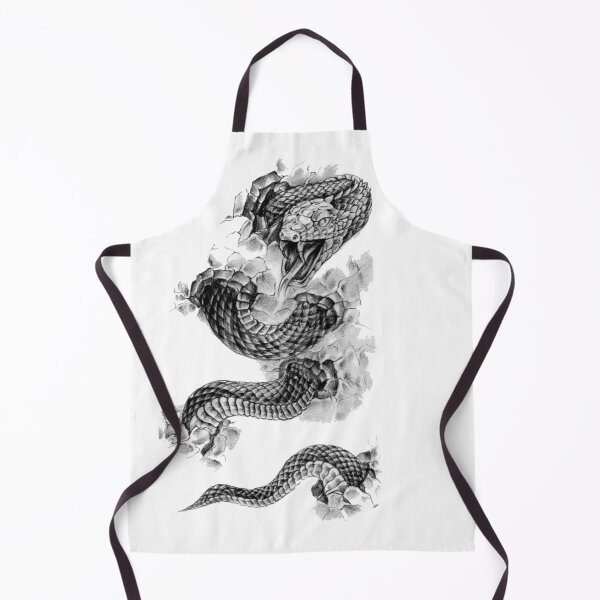 Item preview, snake lover reptile snake island art black and white designed and sold by SuyogDesign.