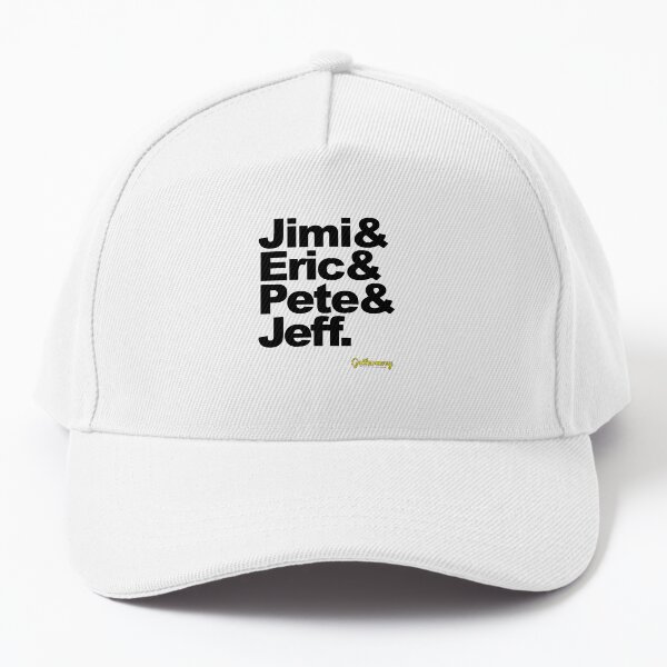 1960s Guitar Legends - Black Text Baseball Cap