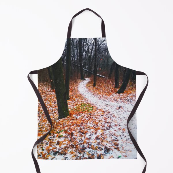 Item preview, Path covered with snow and leading through a forest, natural background  designed and sold by helenkaiy.