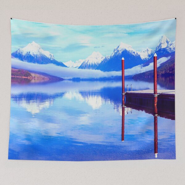 Item preview, Snow Caped Mountain Tapestries 3 Graphic Landscape Cool designed and sold by letsaddtocart.