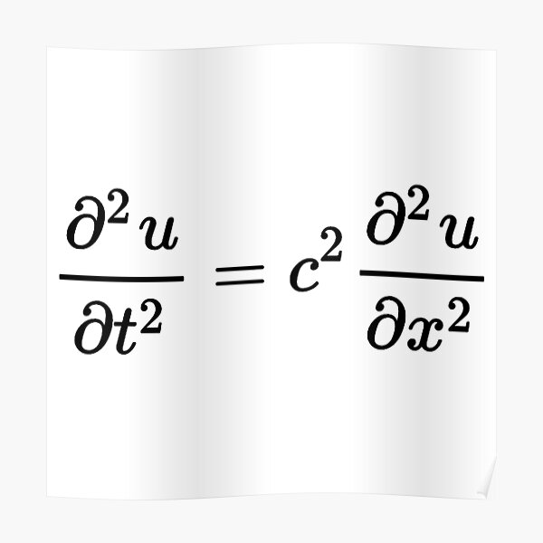 d'Alembert wave equation, electromagnetism and physics Poster