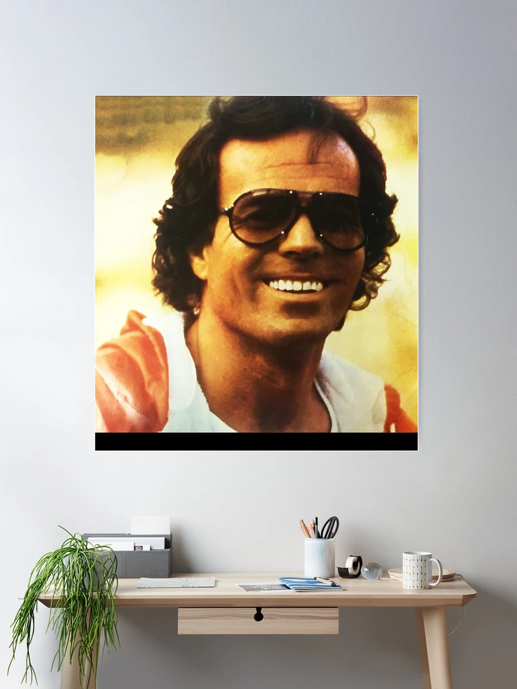 Day Gift for Special Julio Iglesias Retro Wave Poster for Sale by