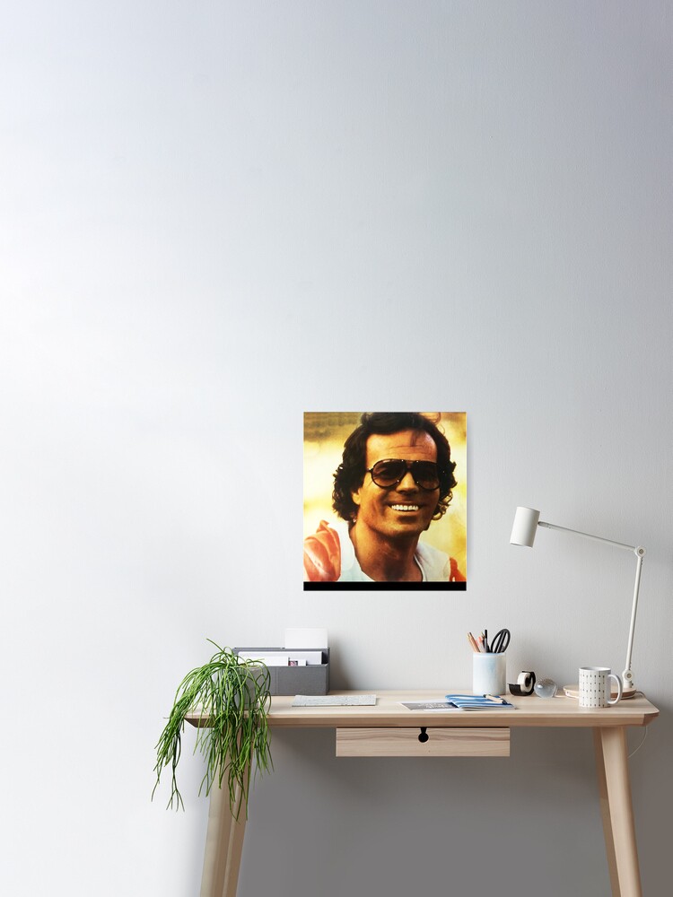 Day Gift for Special Julio Iglesias Retro Wave Poster for Sale by