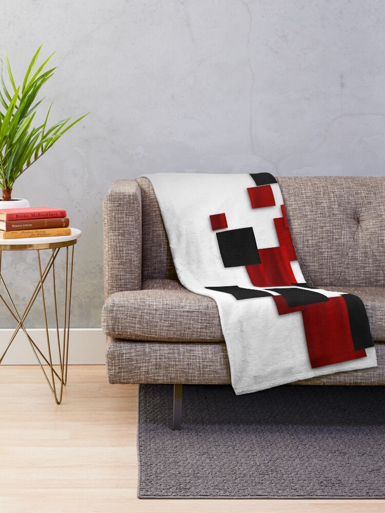 Decorative Red And Black Throw Pillow for Sale by FantasySkyArt