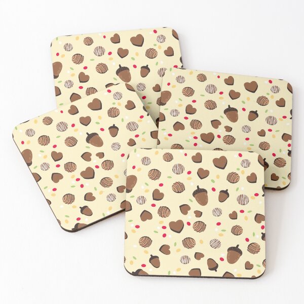 Item preview, Chocolate Autumn light Party Pattern designed and sold by Melissa Plugge-Dekker.