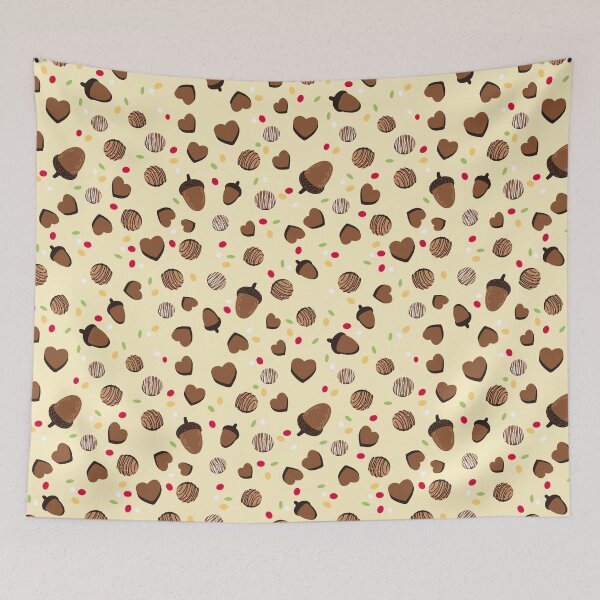 Item preview, Chocolate Autumn light Party Pattern designed and sold by Melissa Plugge-Dekker.