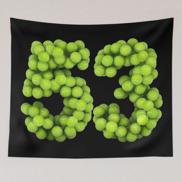 Item preview, Tennis Player Number 53 - Tennis Sports fifty-three Game Set Match 53 designed and sold by elhefe.