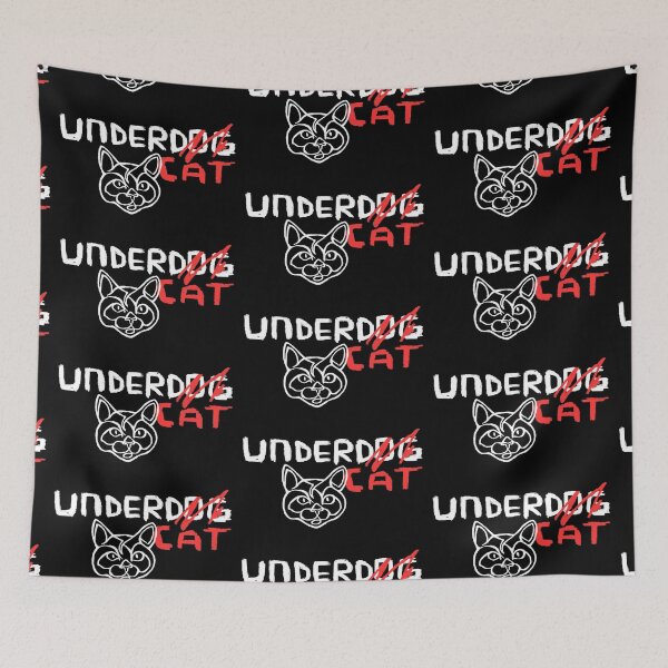 Item preview, Cat Vs Dog Funny Cat Love Joke, Undercat Vs Underdog, Cat Pun designed and sold by badlydrawnbabe.