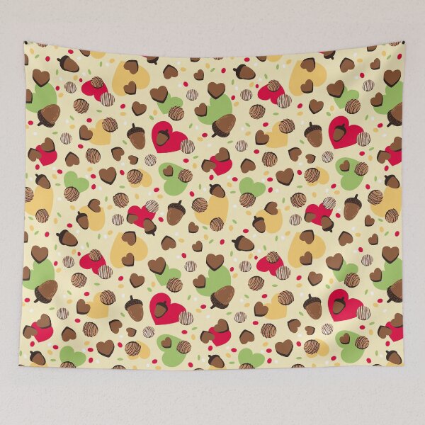 Item preview, Chocolate Autumn Party Pattern designed and sold by Melissa Plugge-Dekker.