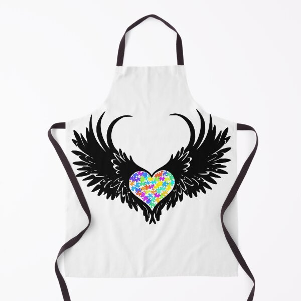 Item preview, Autism Puzzled Heart Angel Wings #1 designed and sold by Hypnotees.