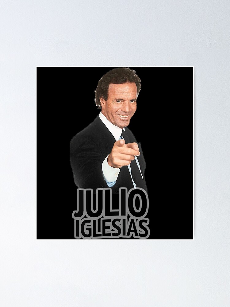 Day Gift for Special Julio Iglesias Retro Wave Poster for Sale by