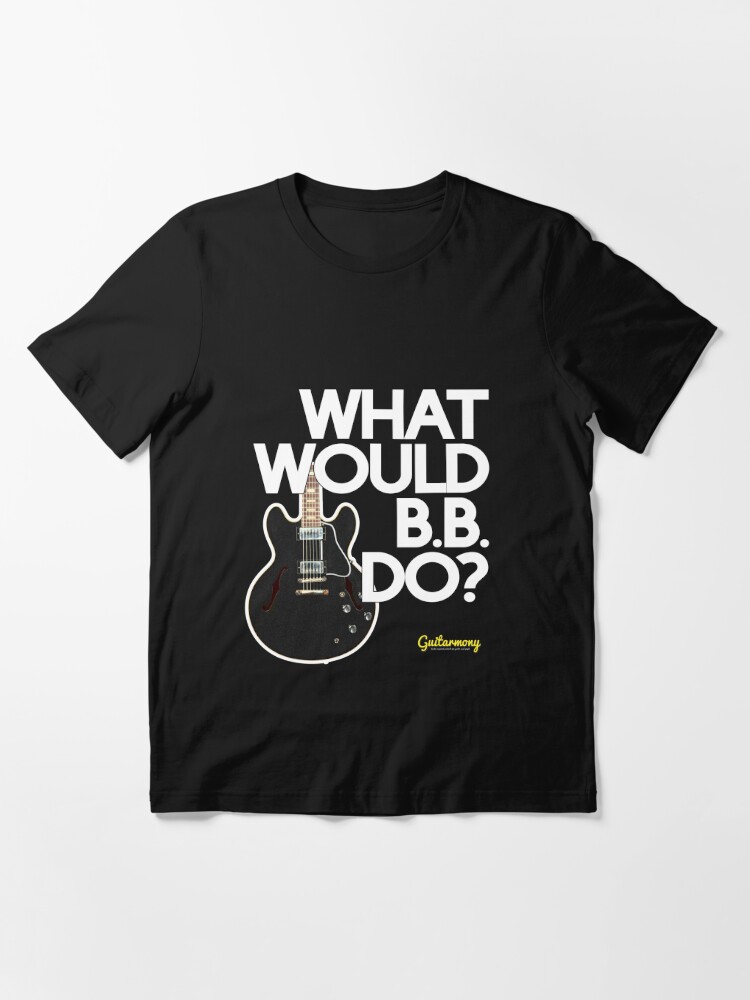 Alternate view of What Would B.B. Do? - White Text Essential T-Shirt