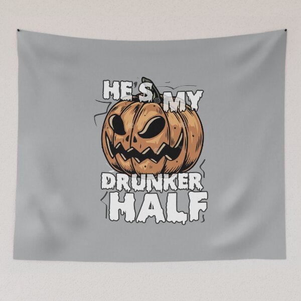 Item preview, Cute Hes My Drunker Half Halloween Couples Costume,Cute His and Her Halloween, Matching Halloween 2021 designed and sold by ShopAlso.