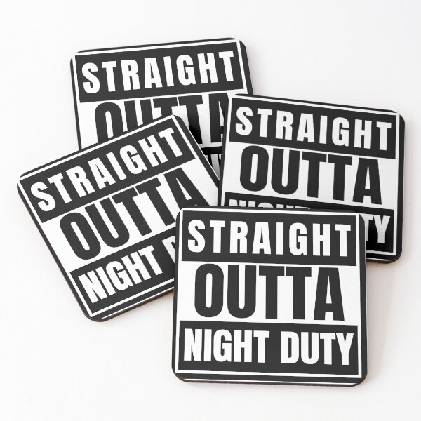 Item preview, Straight outta Night Duty - nursing and midwife gift idea designed and sold by HaychGee.