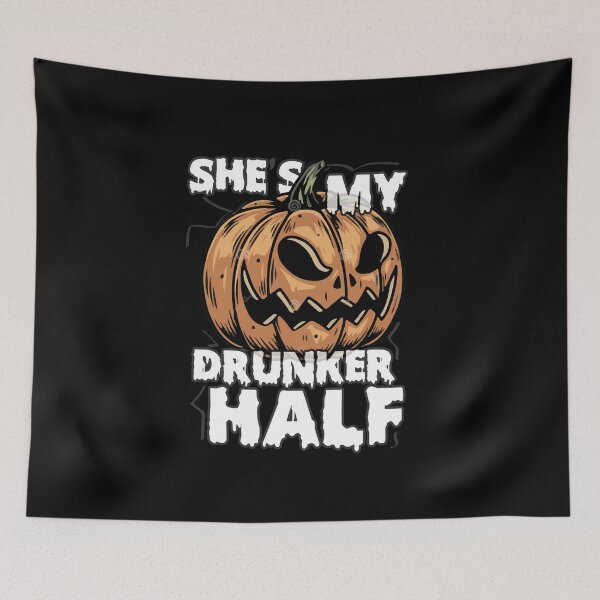 Item preview, Cute Hes My Drunker Half Halloween Couples Costume,Cute His and Her Halloween, Matching Halloween 2021 designed and sold by ShopAlso.