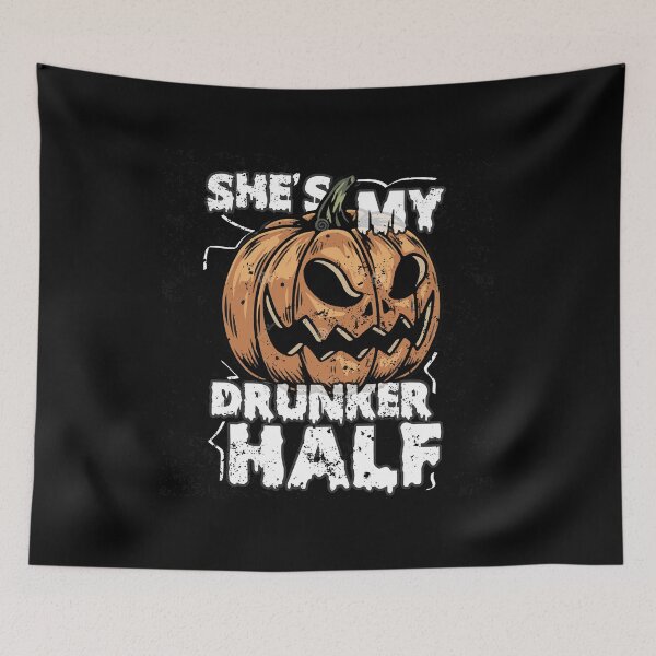 Item preview, Cute Hes My Drunker Half Halloween Couples Costume,Cute His and Her Halloween, Matching Halloween 2021 designed and sold by ShopAlso.