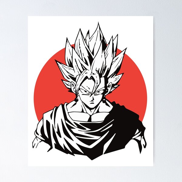 Goku Ultra Insinct 'Drip' Poster | Framed Art | Hip Hop Swag | DBZ | NEW |  USA