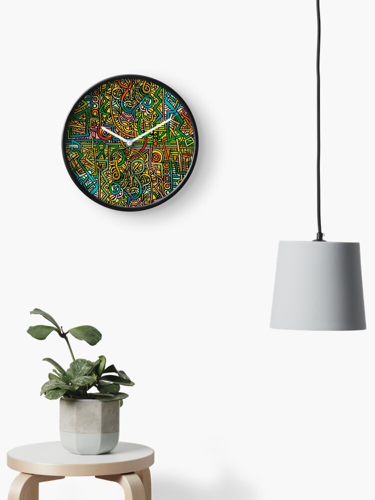 Thumbnail 1 von 4, Uhr, Psychedelic Time designt und verkauft von Theo Kerp.