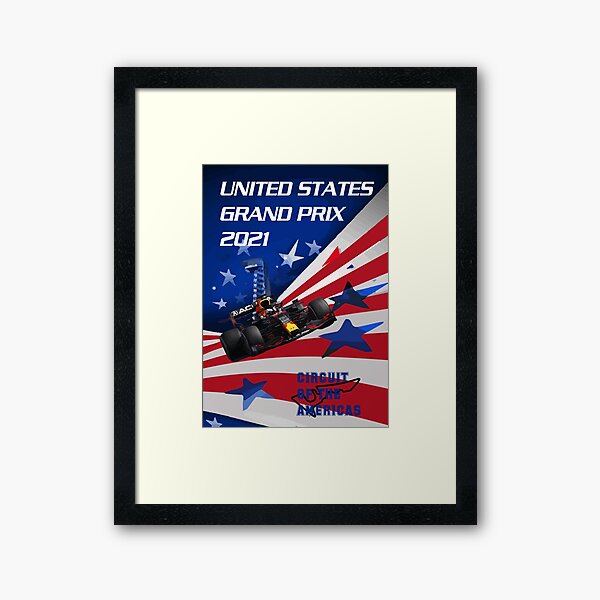 United States Grand Prix  2021- CIRCUIT OF THE AMERICAS Framed Art Print