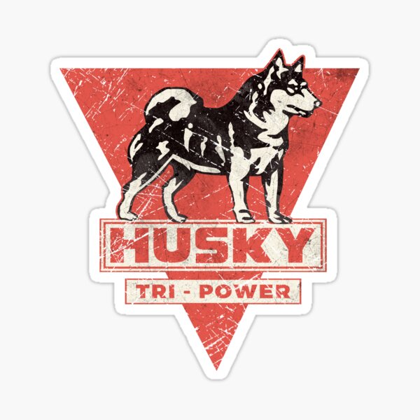 "Husky Tri Power" Sticker for Sale by LidraRedesign Redbubble
