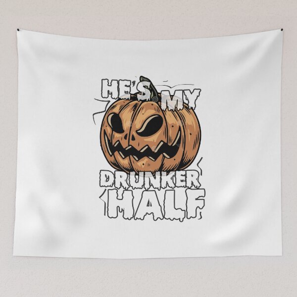 Item preview, Cute Hes My Drunker Half Halloween Couples Costume,Cute His and Her Halloween, Matching Halloween 2021 designed and sold by ShopAlso.