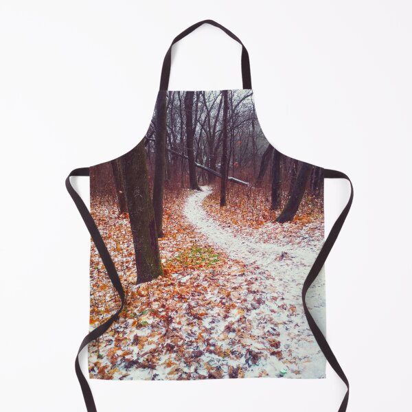 Item preview, Path covered with snow and leading through a forest, natural background  designed and sold by helenkaiy.