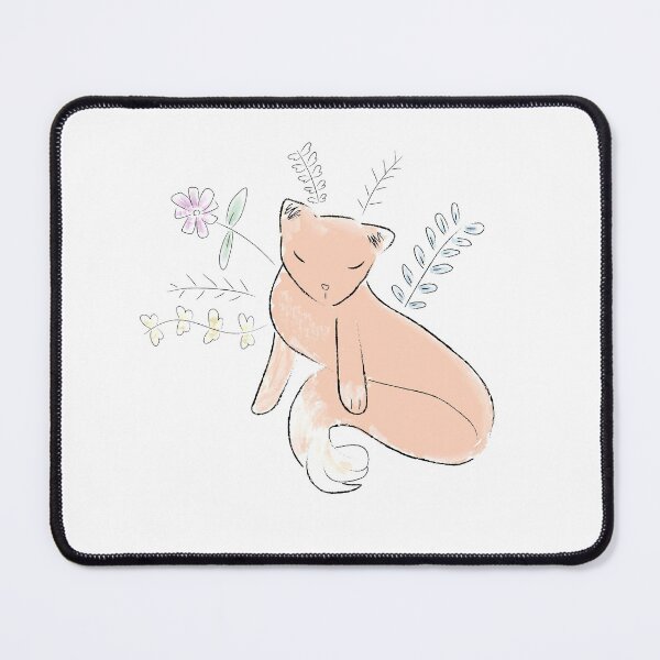 Item preview, Cute Fox with Flowers designed and sold by kelnan.