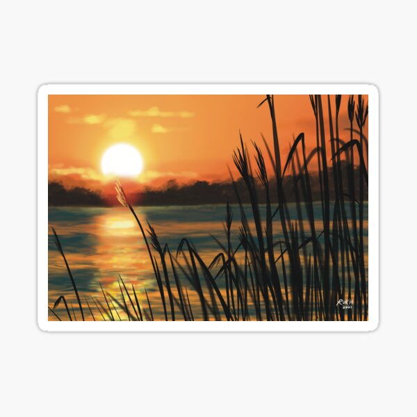 Bay Sunset Sticker
