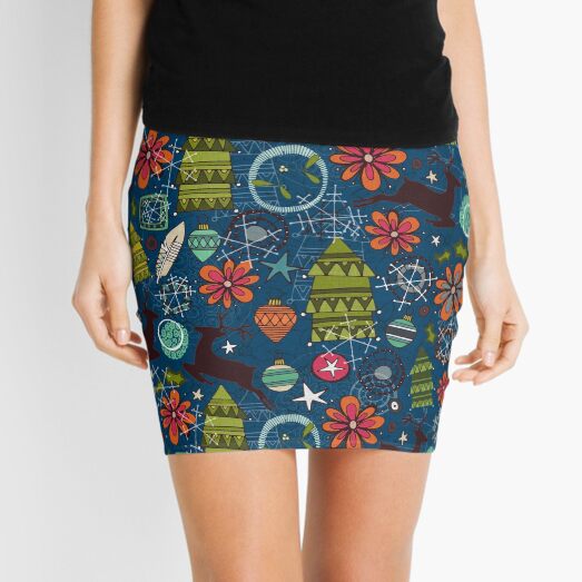 joyous jumble indigo Mini Skirt