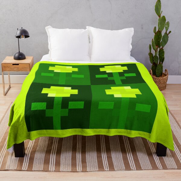 Item preview, Green Pixel Marigold Flowers designed and sold by rin3d .
