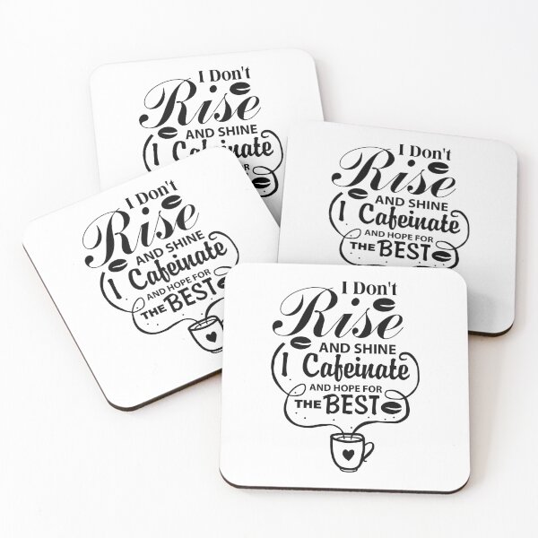 Item preview,  i dont rise and shine i caffeinate and hope for the best-Womens Funny Coffee Coffee Lover Saying For Her Mom Wine designed and sold by Hartics.