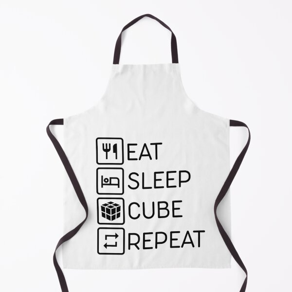 Item preview, Eat Sleep Cube Repeat v.2 (black) designed and sold by Anonymous Badger.