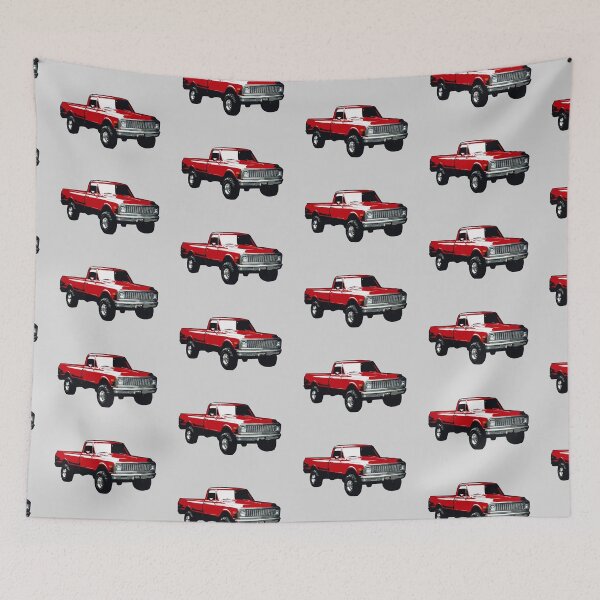 Artikelvorschau, Kopie von 71-72 Lifted Red C Truck entworfen und verkauft von CoolRide.