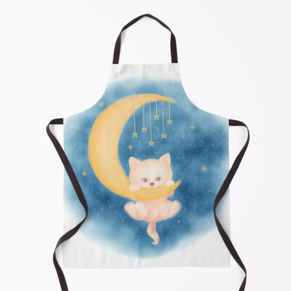 Item preview, Goodnight Storybook Cat, Moon, Stars designed and sold by ArTeaCupcake.