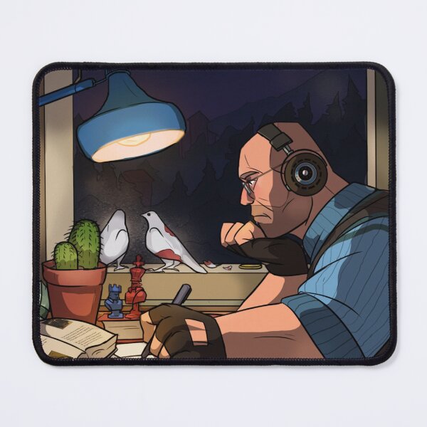 Item preview, Lofi Hiphop Heavy blu night version designed and sold by The-Melon-Owl.