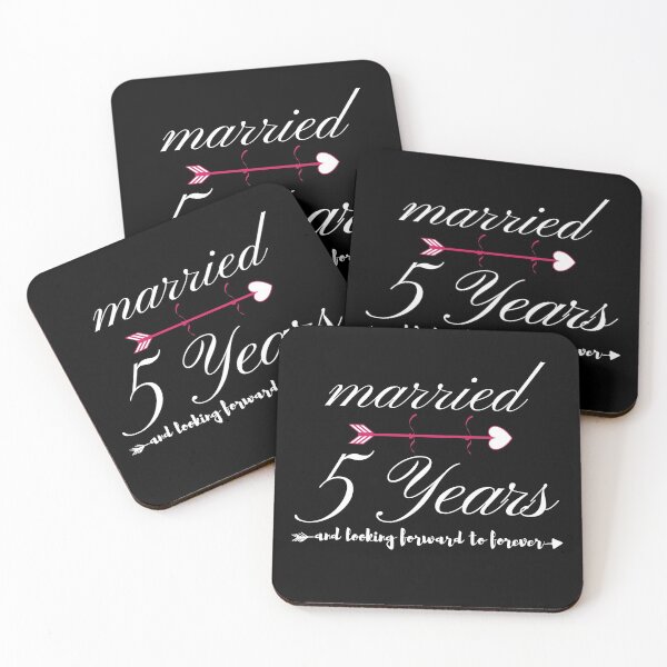 Item preview, Married 5 years and Looking Forward to Forever  designed and sold by ArTips.