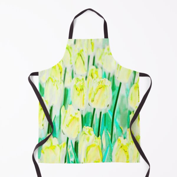 Item preview, Blooming Yellow Tulips on the Light Green Background designed and sold by IraNiva.