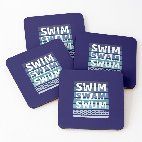 Item preview, Swim Swam Swum | Swimming designed and sold by DoherDesigns.