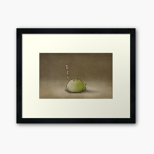 Sleeping Cat Framed Art Print
