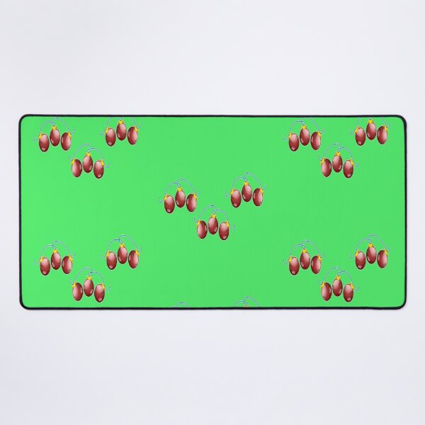 Item preview, Red ornaments on green designed and sold by tetibright.