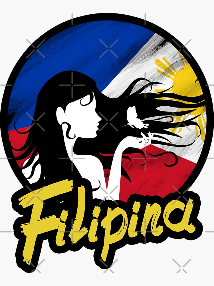 Philippines Pinay Filipina Pride Proud Strong Flag Hairs I T Idea Sticker For Sale By 