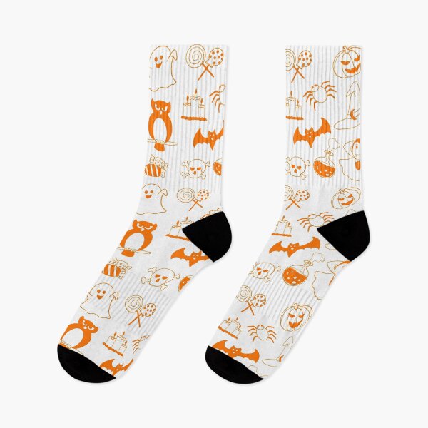 Item preview, Halloween doodles Medley orange Line Art designed and sold by Kalin-Lyfe.