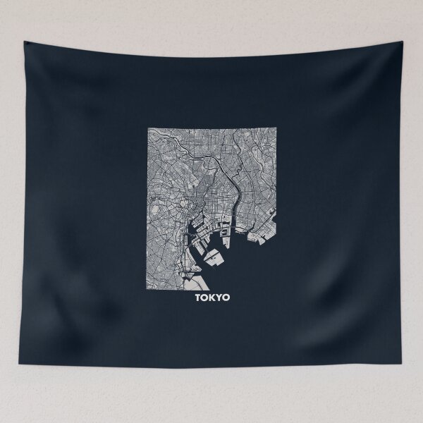 Item preview, Tokyo map designed and sold by raffrasta.