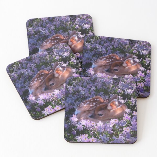 Item preview, cute fawn in the flower meadow designed and sold by salemfoxy.