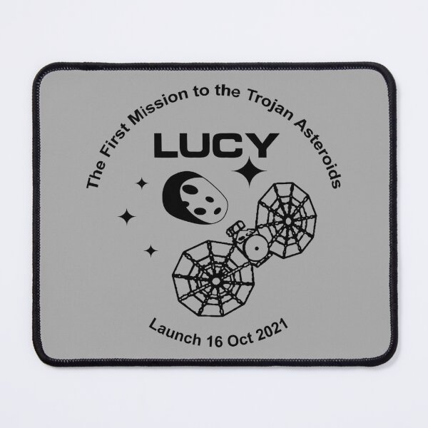 Item preview, NASA Lucy mission logo launch date 16 Oct 2021 (all black) designed and sold by SolidEarthArt.