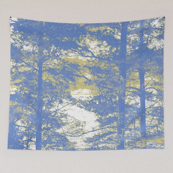 Item preview, Blue Pines Growing in Front of Lake designed and sold by IraNiva.