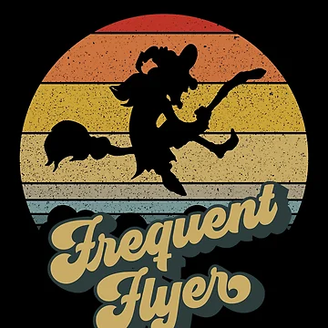 Vorschaubild zum Design Frequent Flyer Witch Retro Witch Lover Occult Vintage Witch Gear von DynamicDesign