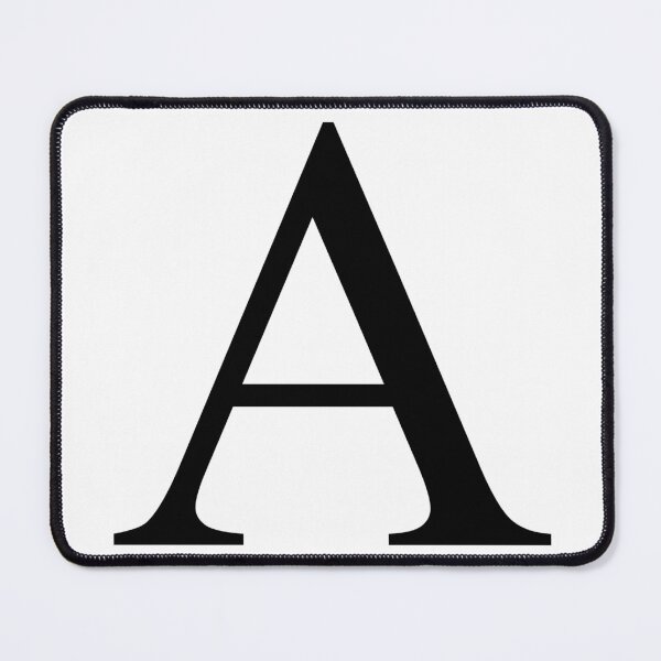 Item preview, The Letter A Black on White 5748 designed and sold by Art in My Loft.